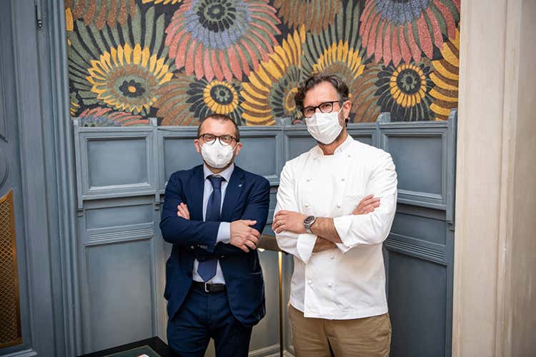 Fabio Rolfi e Carlo Cracco Panettone e Polenta lombarda Un protocollo per promuoverli