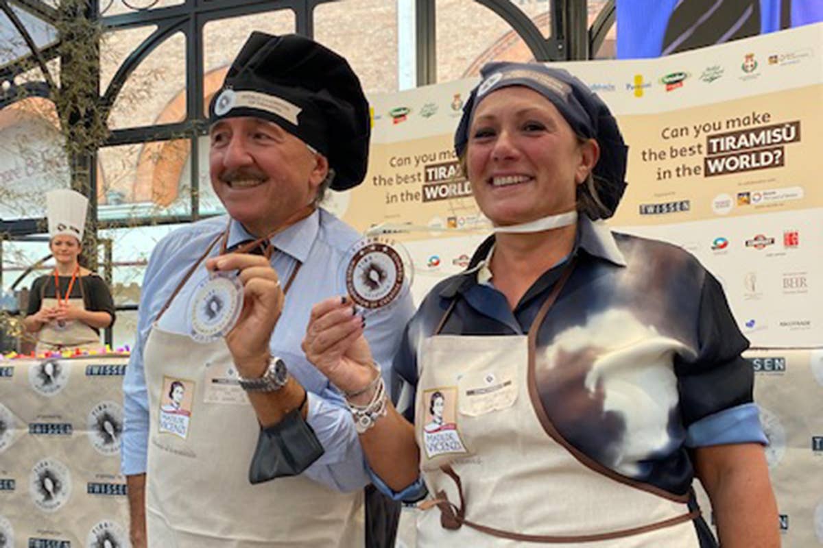 Stefano Serafini ed Elena Bonali Tra i migliori tiramisù al mondo anche uno con prosciutto e melone