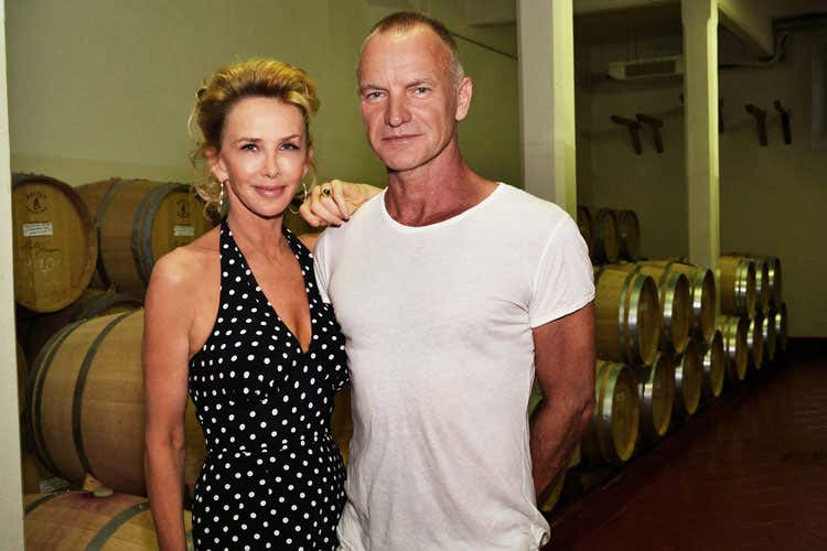 Trudie e Sting - Sting, 25 anni d'amore con Trudie Festa e mini-concerto a Il Palagio