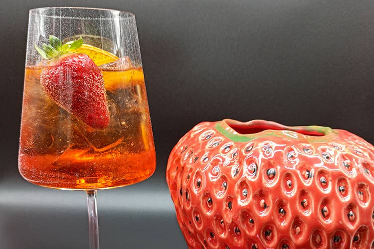 Il drink alla fragola di Mario Esposito - Un drink scaccia stress e paure Strawberry veneziano