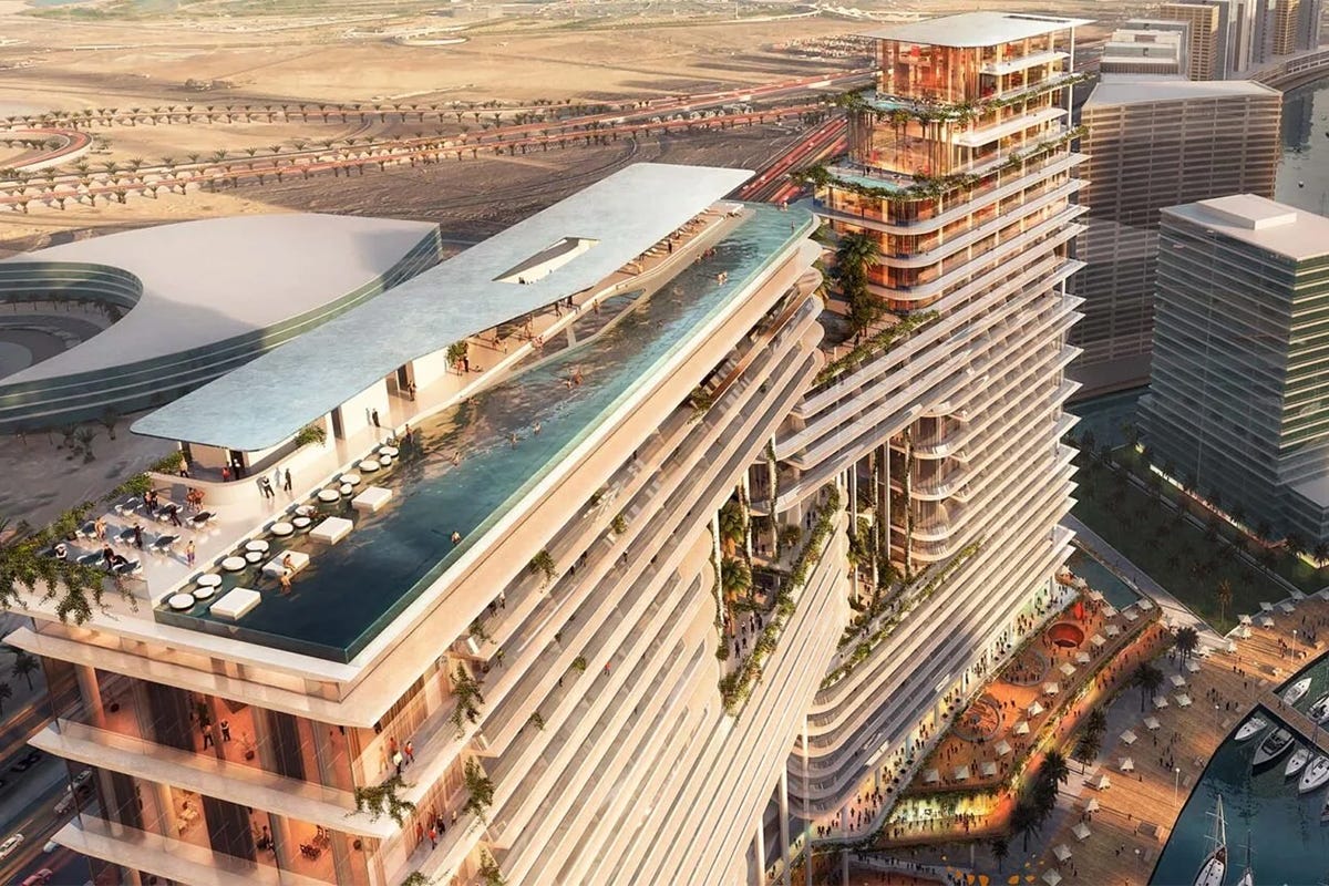Lo scenografico rooftop Dorchester Collection a Dubai: nel 2022 apre The Lana