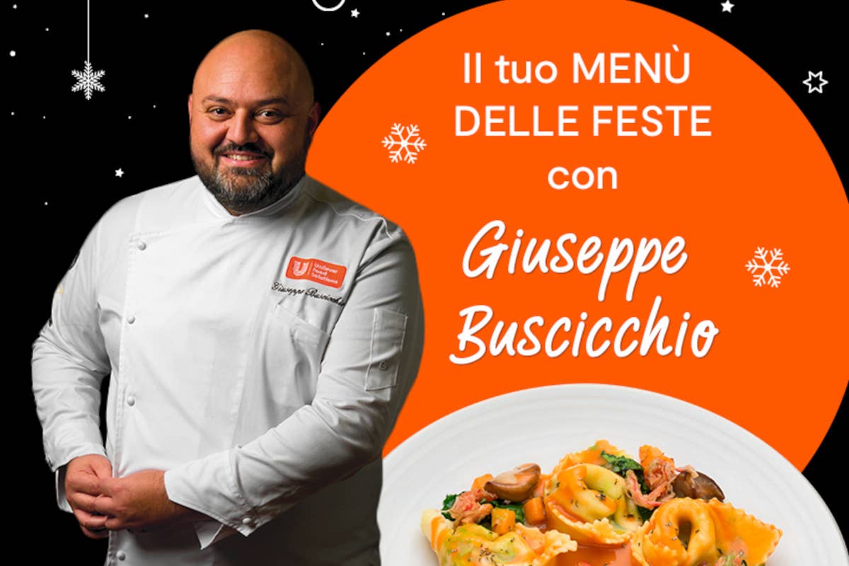 Lo chef Giuseppe Buscicchio terrà il webinar Il tuo menù delle feste Webinar