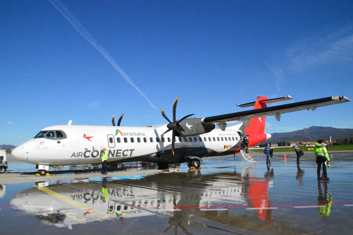 Aeroitalia inaugurata la rotta Bergamo-Perugia