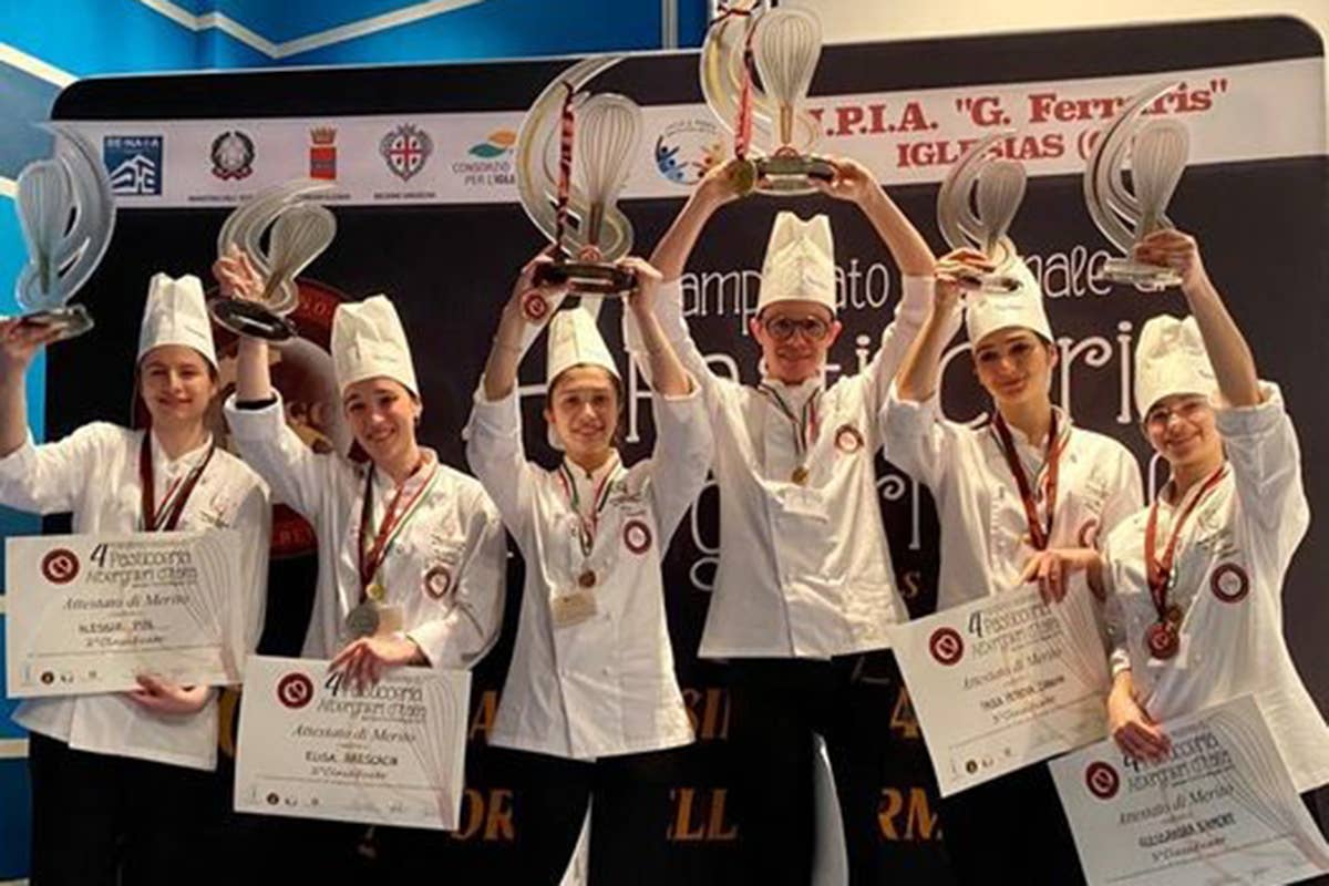 I vincitori del Campionato italiano di pasticceria Fipgc Alberghieri, Sabatini e Giamello vincono il Campionato italiano di pasticceria