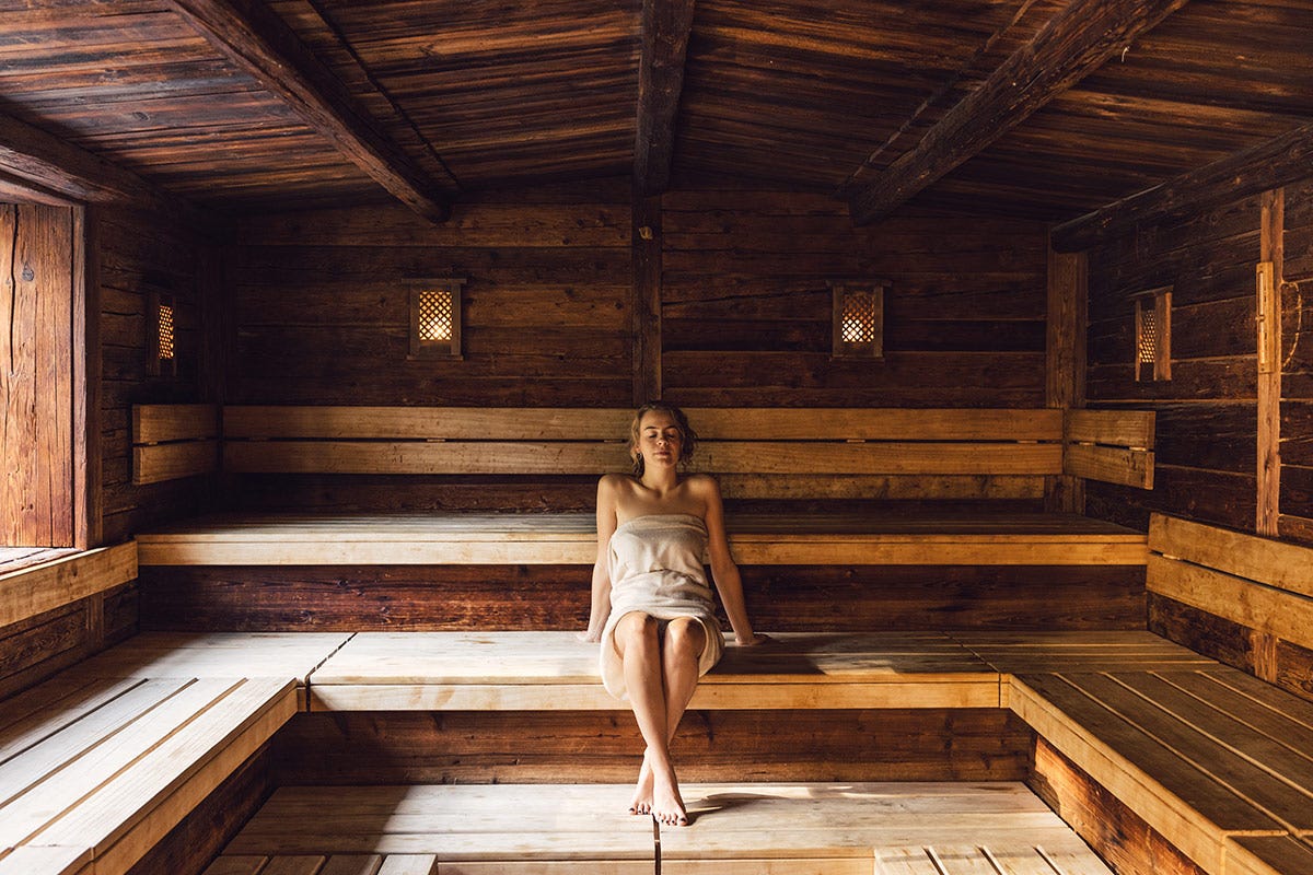 Sauna (foto: Daniel Zangerl) Alpenpalace, dove s'incontrano relax, benessere, alta cucina e le montagne incontaminate