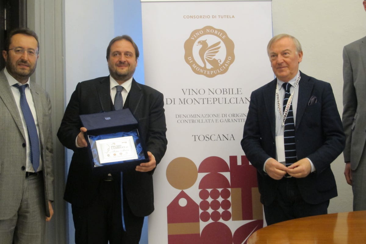 Da sinistra Andrea Rossi, presidente del Consorzio vino nobile di Montepulciano e Fabio Mecca Il Vino Nobile di Montepulciano si valorizza con una nuova tipologia