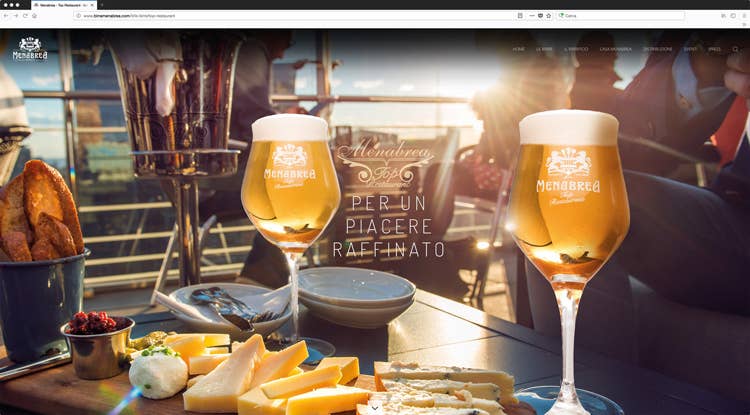 (Nuovo sito web per Birra Menabrea)