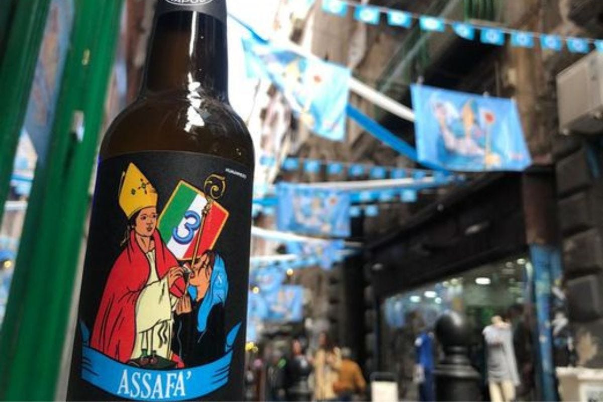 A Napoli è sempre festa scudetto: lanciata la birra ufficiale del club di calcio