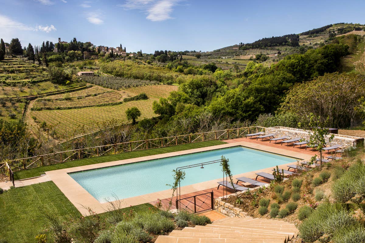 Borgo del Cabreo, piscina Borgo del Cabreo e Pietra del Cabreo riaprono le dimore di charme nel Chianti