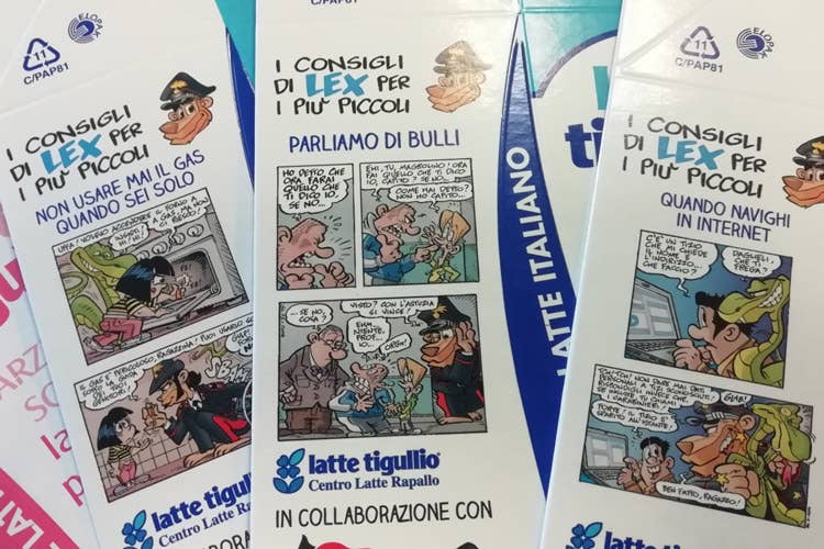 Bullismo, il fumetto dei carabinieri 
da oggi sulle confezioni di latte