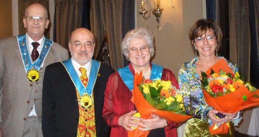 Da sinistra: Bruno Martinelli, Ernesto Tucci, Nicoletta Mazzuccotelli e Enrica Foppa Pedretti