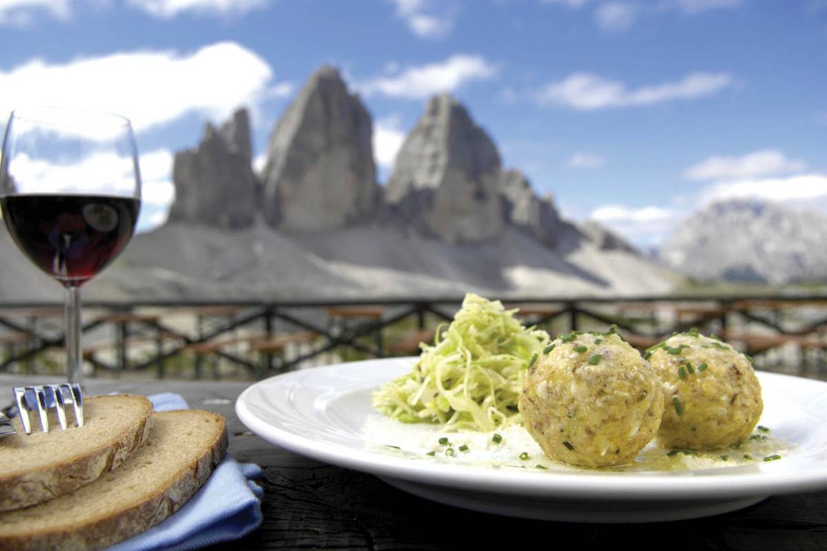 Canederli al formaggio Alto Adige di montagna