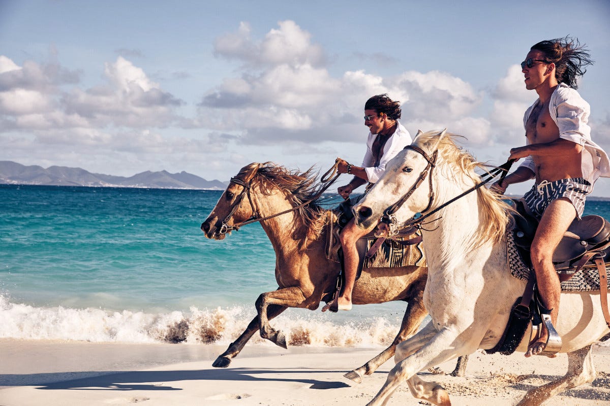 A cavallo sulle spiagge caraibiche  Nei resort caraibici di Belmond ci si dimentica dell'inverno
