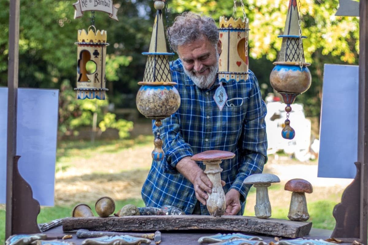 Un espositore durante i Magici intrecci primaverili al Castello di Strassoldo di Sopra Tornano i Magici intrecci primaverili al Castello di Strassoldo di Sopra