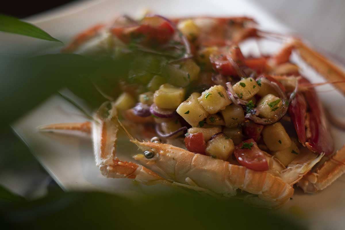 Catalana di astice e scampi Il porto sicuro per gli amanti del buon pesce romani è Harbour Bistrò di Mare