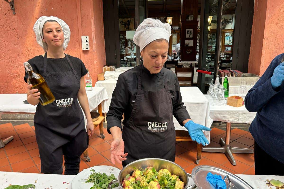 Checco er Carettiere “insegna” la cucina tipica romana con le cooking class