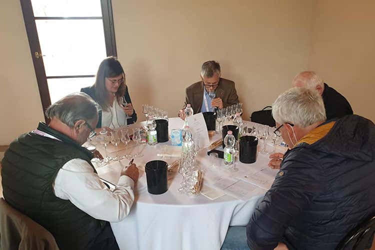 Le degustazione al concorso Citt&agrave; del Vino, primo premio a La Vrille di Herv&eacute; Danile Deguillame