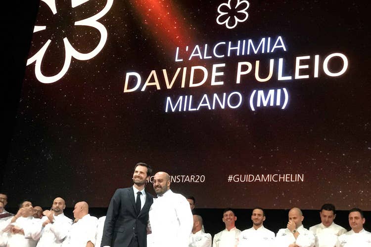 Davide Puleio alla presentazione della Guida Michelin (Prende la stella e… scappa Davide Puleio lascia L’Alchimia)