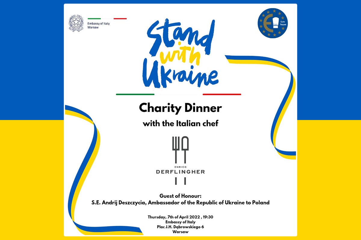 Fic ed Euro-Toques insieme per l'Ucraina: cena speciale a Varsavia