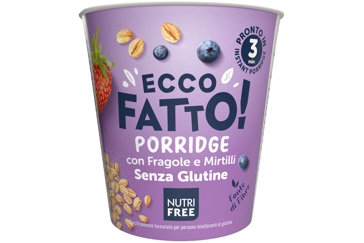 Ecco Fatto! Il porridge senza glutine di Nutrifree in due nuove varianti 
