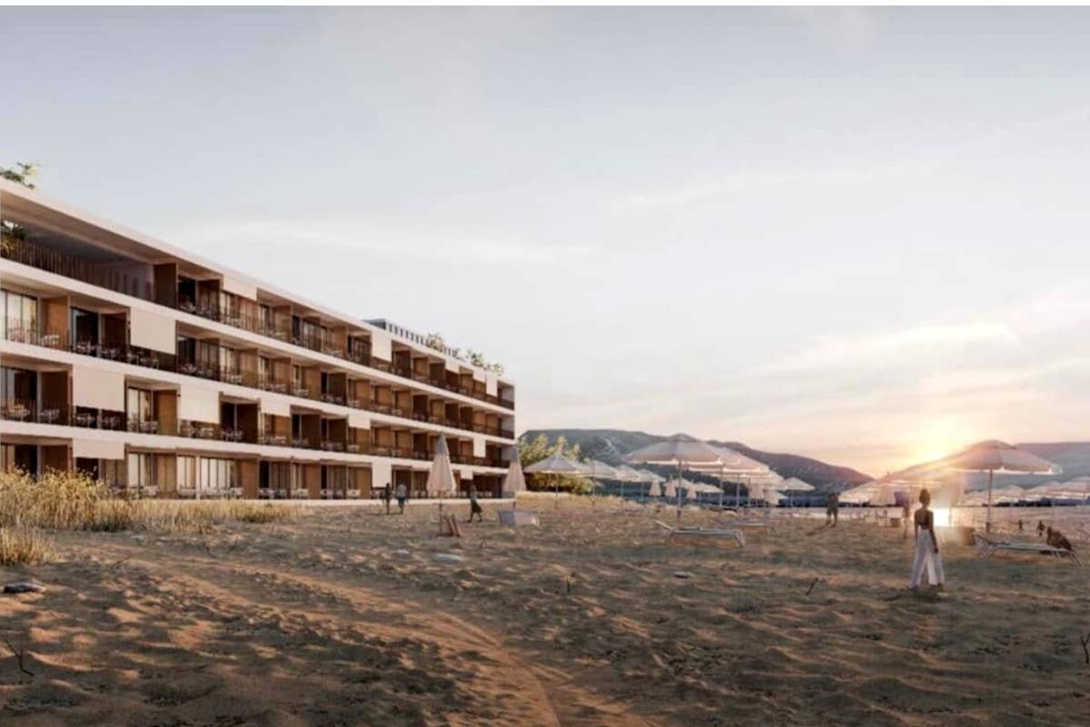 Il Rendering del nuovo hotel a 5 stelle Ex colonia marina diventa un albergo a 5 stelle