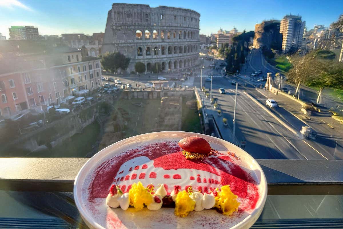 Sapevi che il Colosseo si può mangiare? A Roma lo trovi tra i dessert di un ristorante stellato