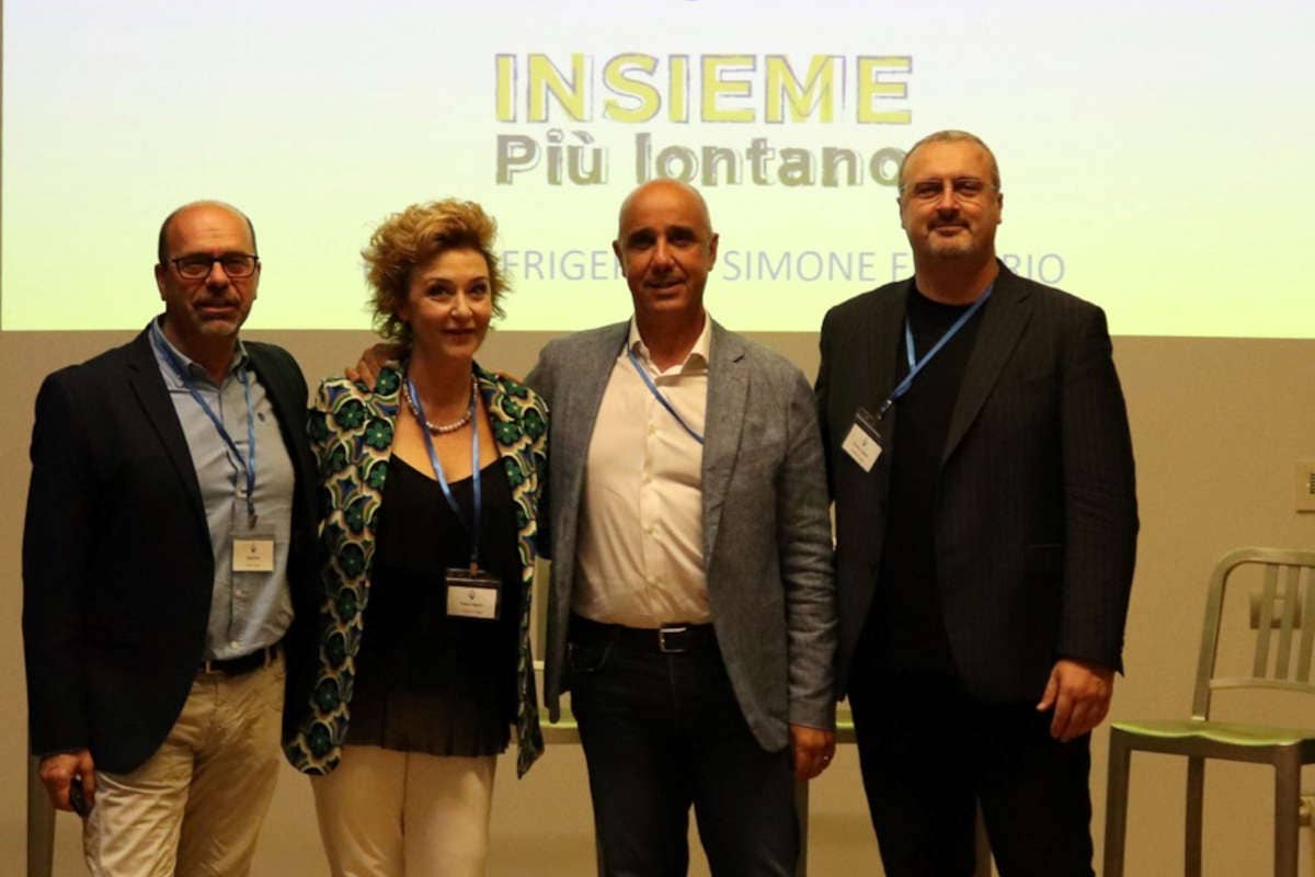 da sinistra Luigi Porro, Paola Frigerio, Davide Volpe e Simone Frigerio Frigerio Viaggi acquisisce il 51% delle quote di Travel Expert