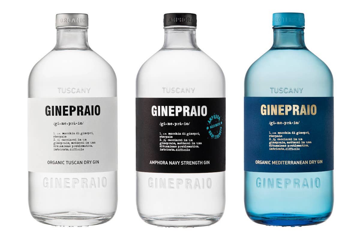 I tre gin di Ginepraio  Ginepraio il gin 100% toscano