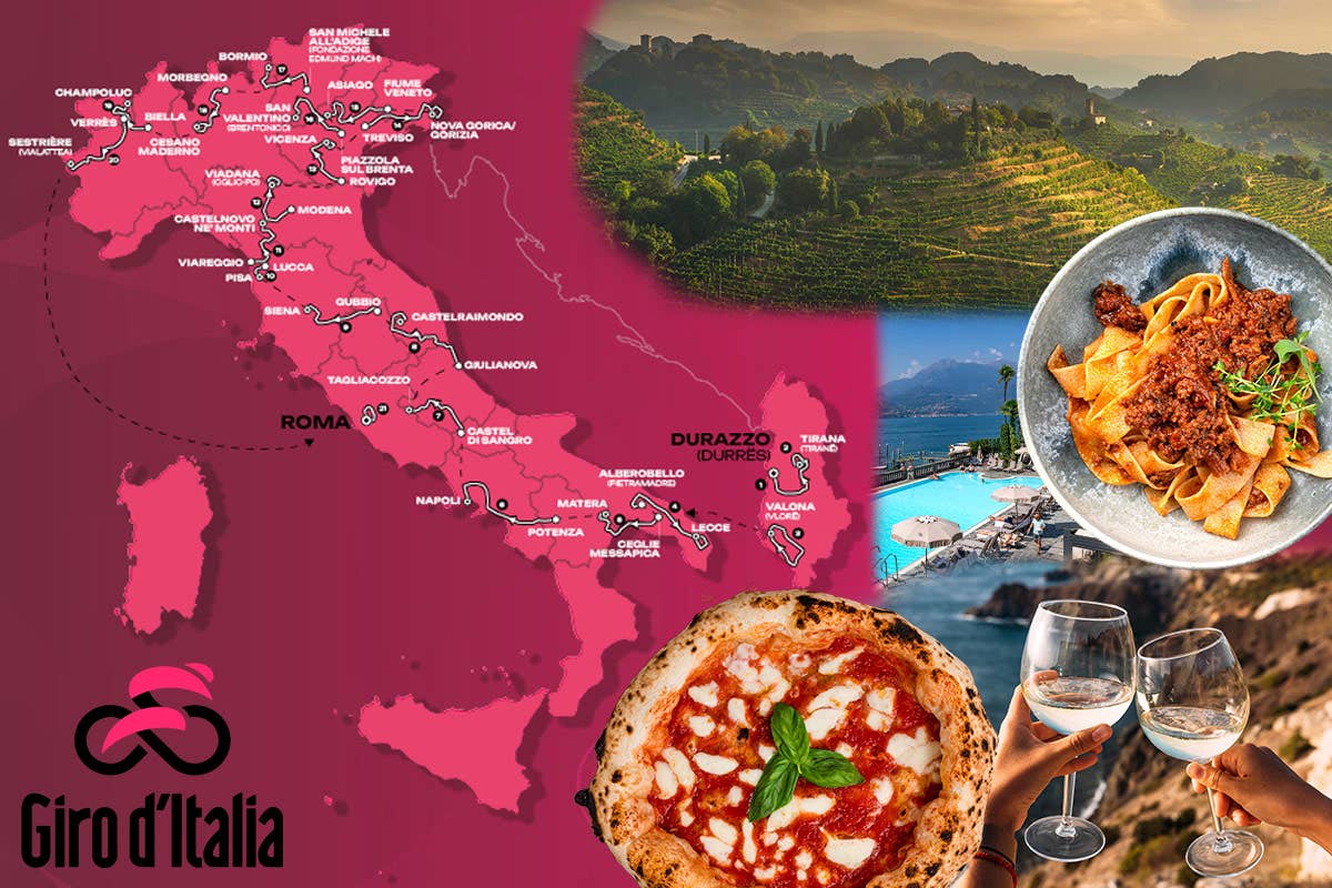 Le soste enogastronomiche dove seguire le 21 tappe del Giro d'Italia