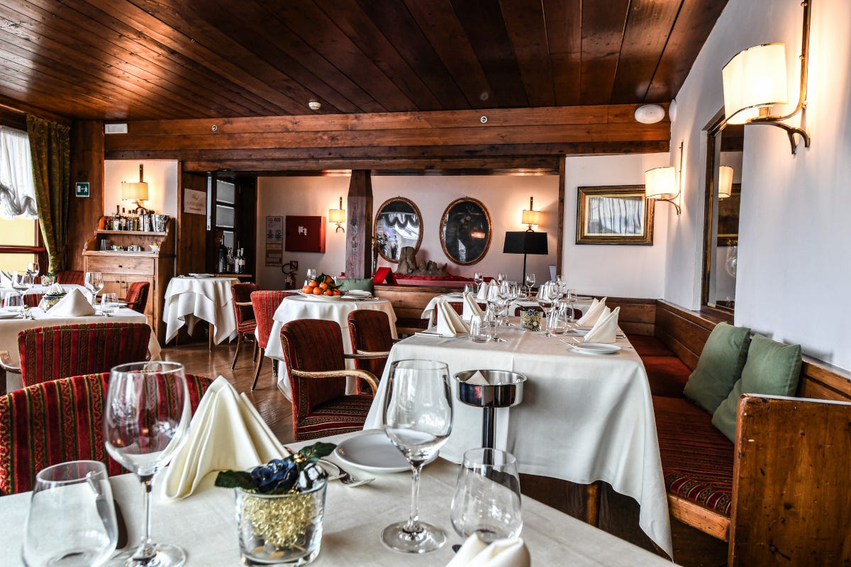 La zona ristorante de l'Hotel de la poste di Cortina Degustazione di Corti: all’Hotel de la Poste la preview di Cortinametraggio