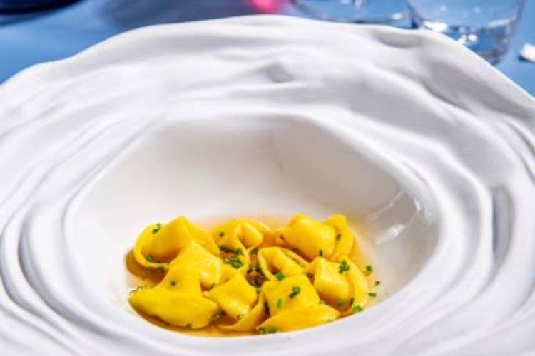 Tortellini e stracchino al lime Al Rome Cavalieri Natale e Capodanno tra sostenibilità e tradizione