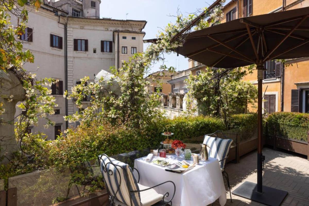 Da Adelaide l'alta cucina ora si gusta anche sul terrazzo che domina il centro di Roma