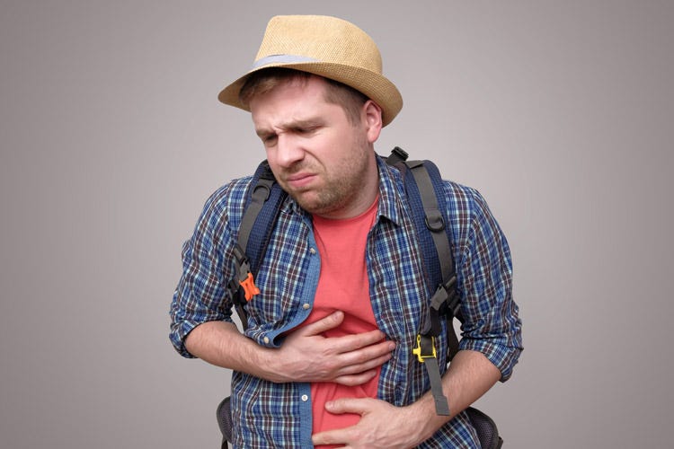 In ferie l'intestino rischia di soffrire di più (Intestino più fragile in vacanzaI consigli per la sopravvivenza)