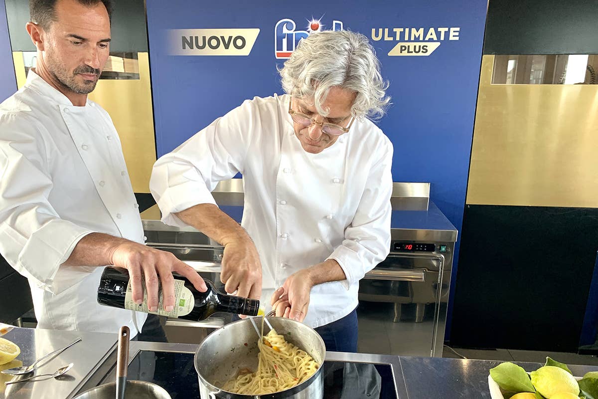 Giorgio Locatelli con Finish: insieme per risparmiare acqua in cucina 