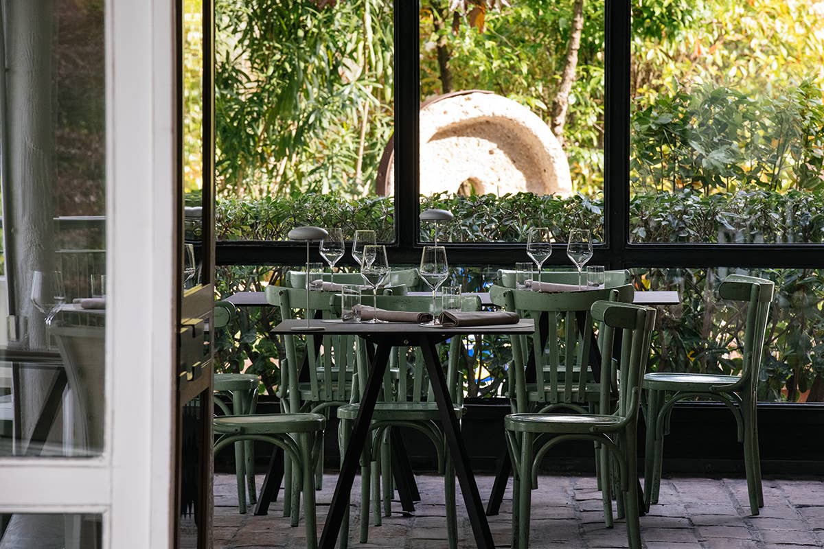 La veranda. Foto: Arturo Rinaldi e Marco Di Donato Locanda Perbellini - Ai Beati, il ritorno a casa di Giancarlo