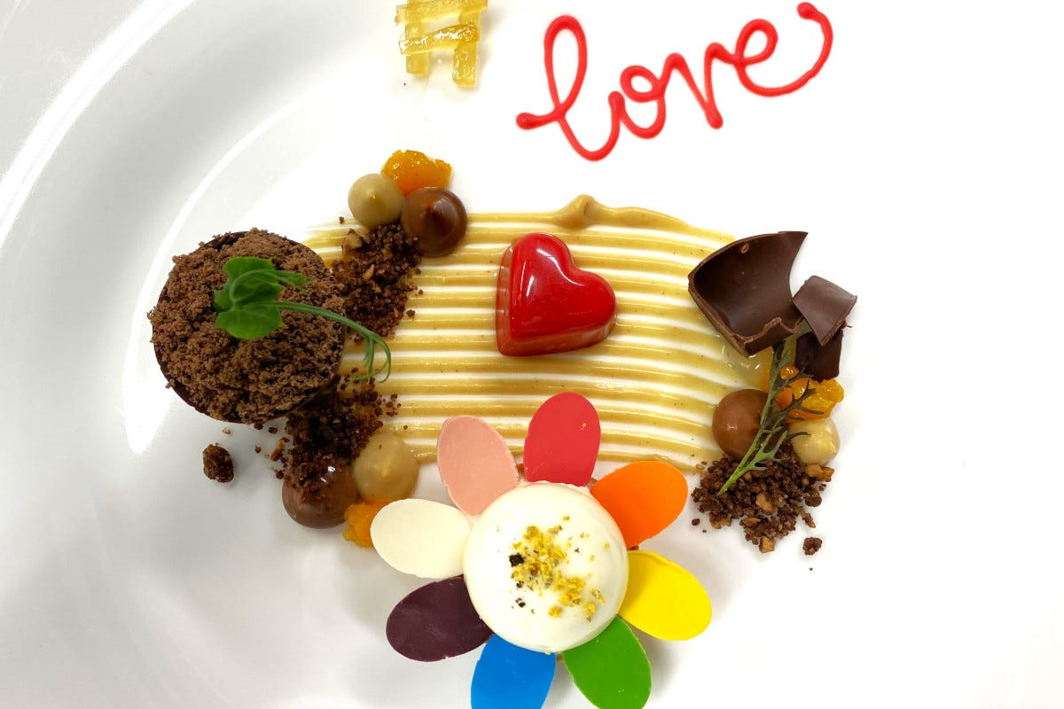 Love il dessert dedicato al Pride Month di chef Filippo Sinisgalli