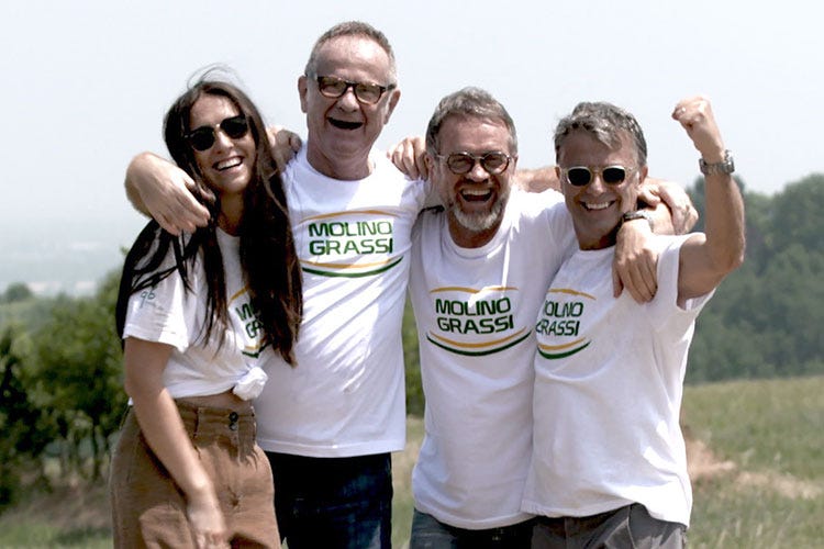 Federica, Silvio, Massimo e Andrea Grassi (Molino Grassi punta sull’essenziale)