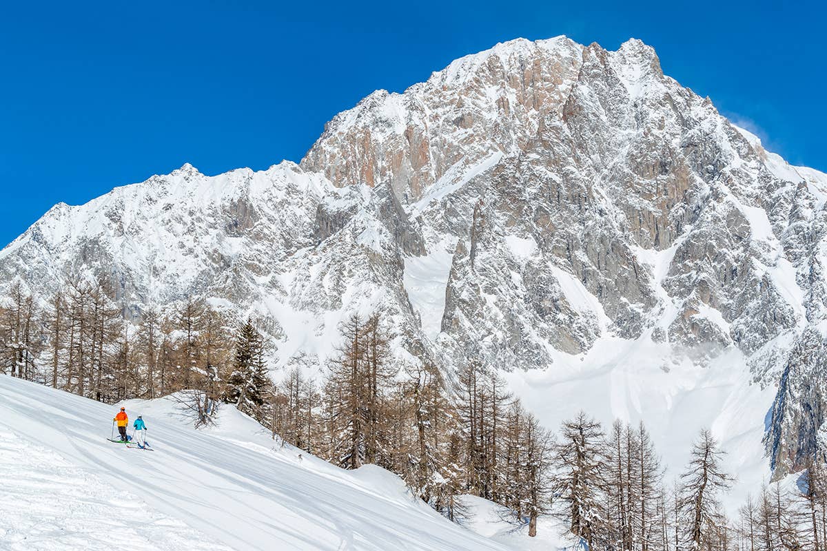 Il Monte Bianco sovrasta Courmayeur - Foto Lorenzo Belfrond A Courmayeur il design va su Monte Bianco