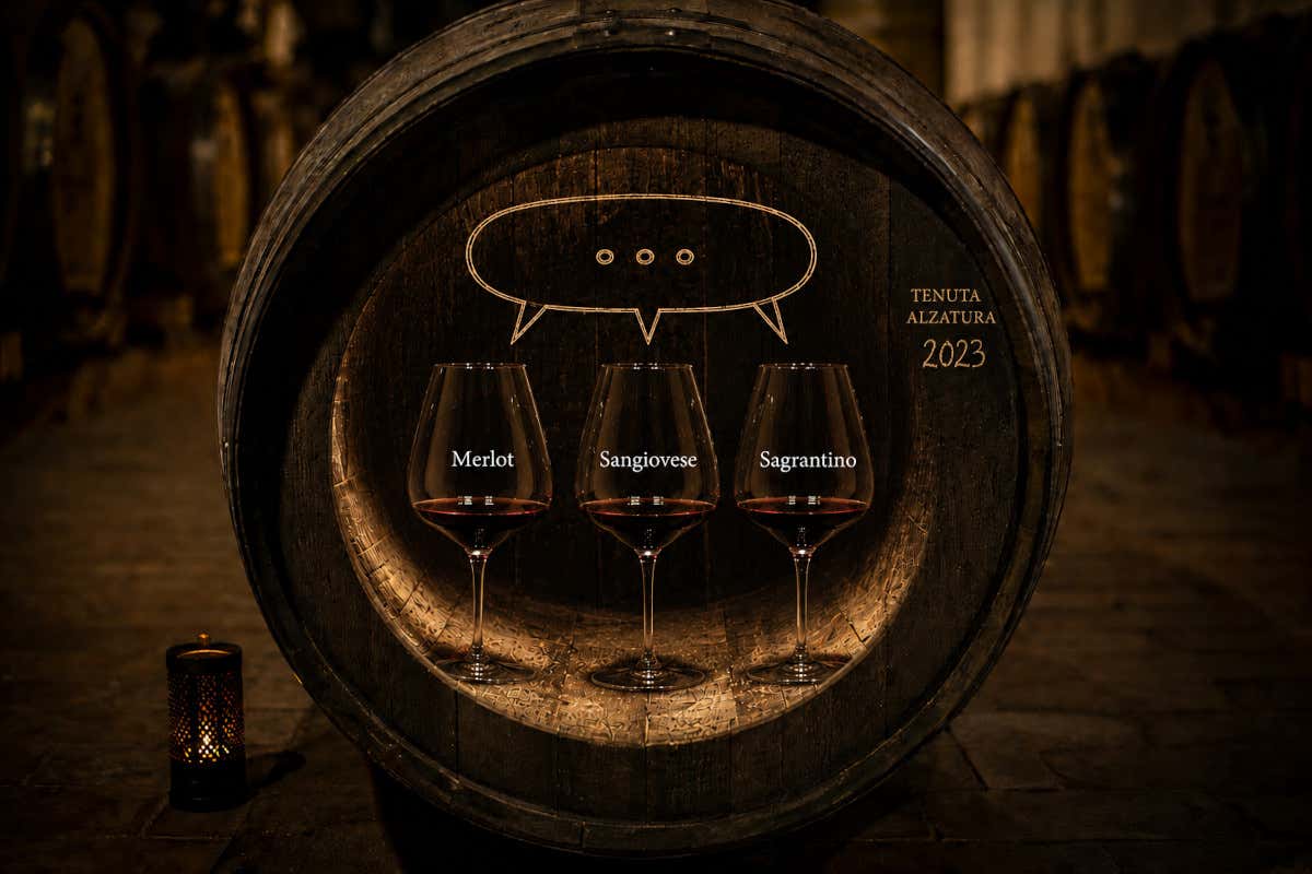 Il Montefalco Rosso raccontato da tre vitigni chiusi nella stessa botte