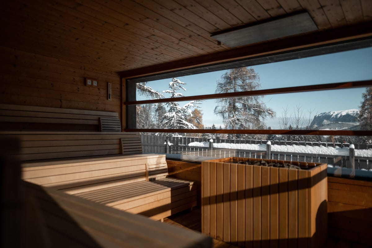 La sauna del Pfösl Pfösl benessere e gusto tra la natura delle Dolomiti