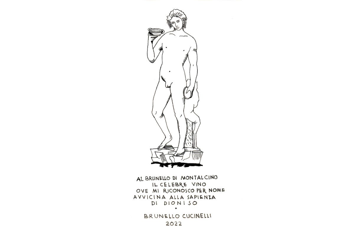 La 31ª Piastrella di Benvenuto Brunello firmata Brunello Cucinelli Lo stilista Cucinelli firma un vino e la piastrella del Brunello di Montalcino