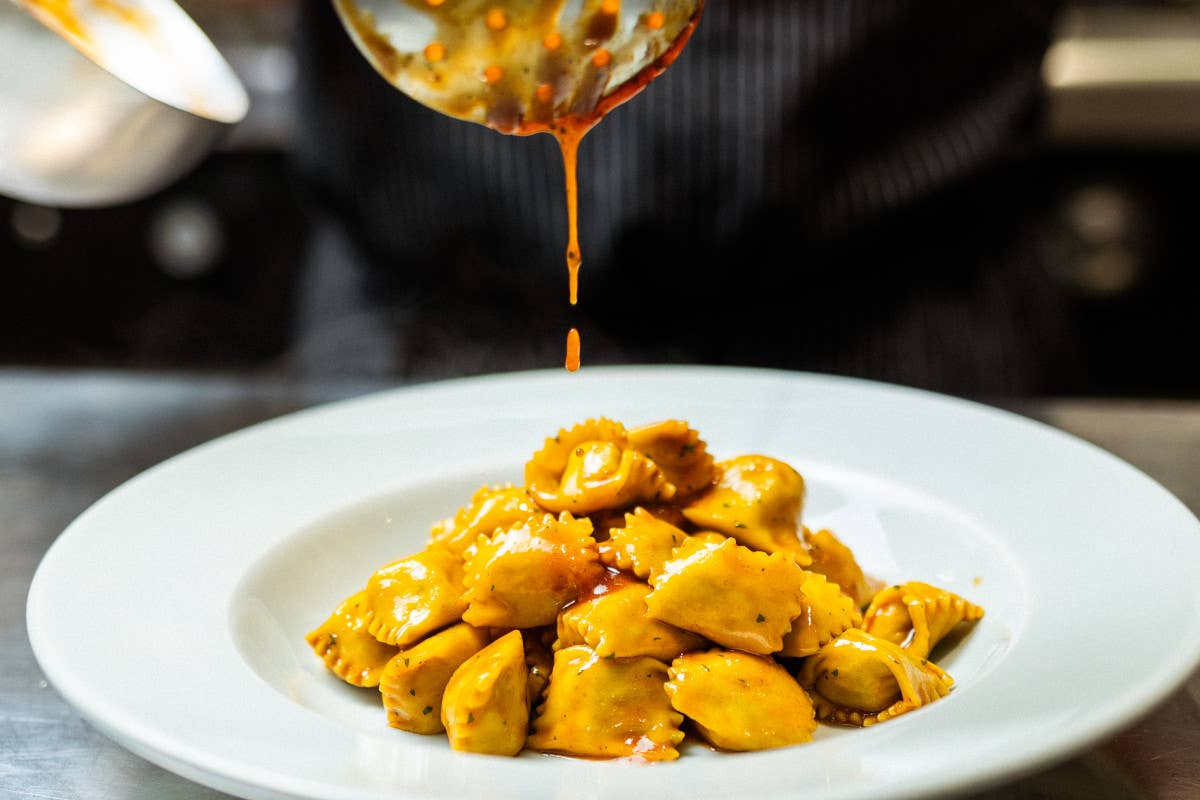 Agnolotti del plin al sugo d'arrosto 