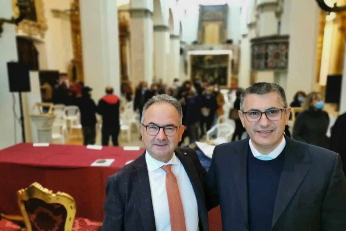 Giuseppe Cristini e il senatore Gianpaolo Vallardi Premio internazionale I Pionieri del tartufo.Le motivazioni di una incoronazione