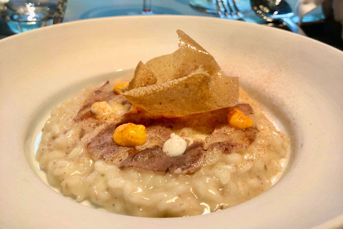 Risotto con la testina RaffaelVenditti porta la porchetta negli “street store”