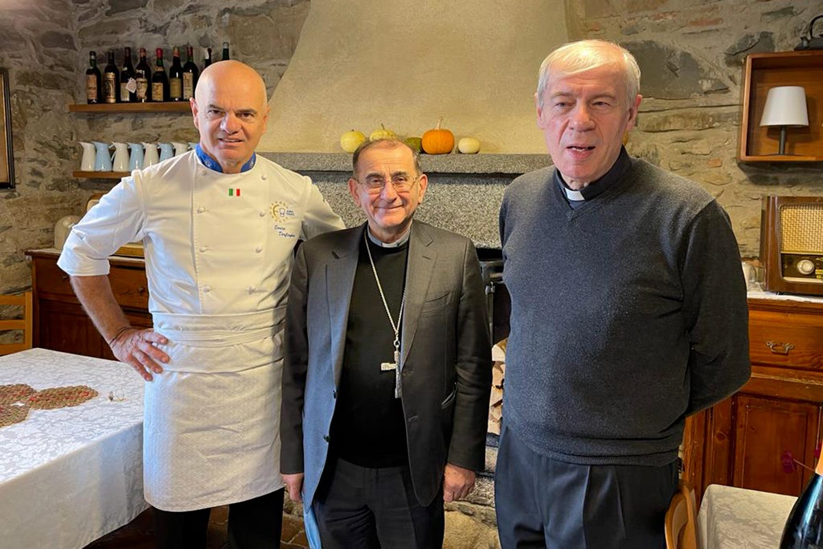 Enrico Derflingher, Mons. Mario Del Pini e Mons. Maurizio Rolla 
