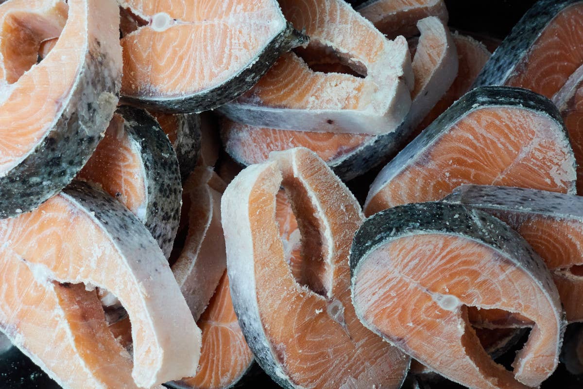 Tranci di salmone surgelati  Sicuro economico versatile: gli italiani a Natale scelgono il pesce surgelato