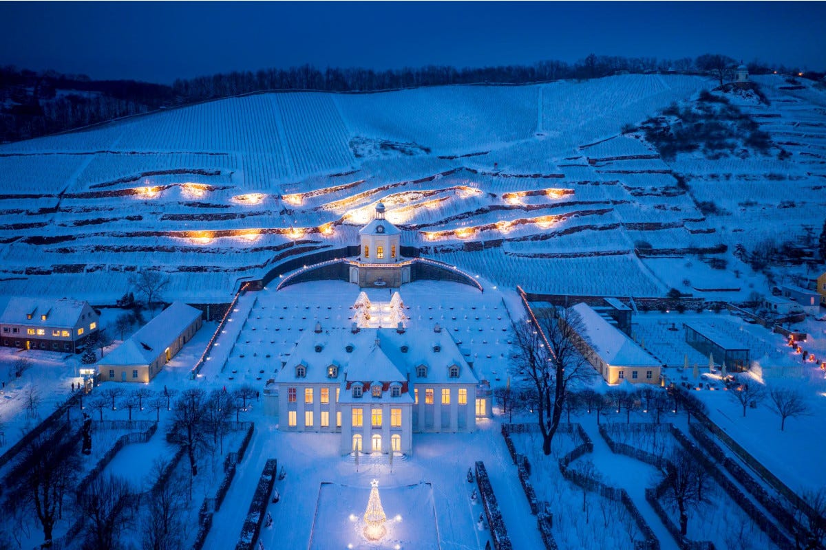 Natale al Castello di Wackerbarth (foto TMGS Rene Jungnickel) Viaggio in Sassonia per scoprire la magica atmosfera del Natale