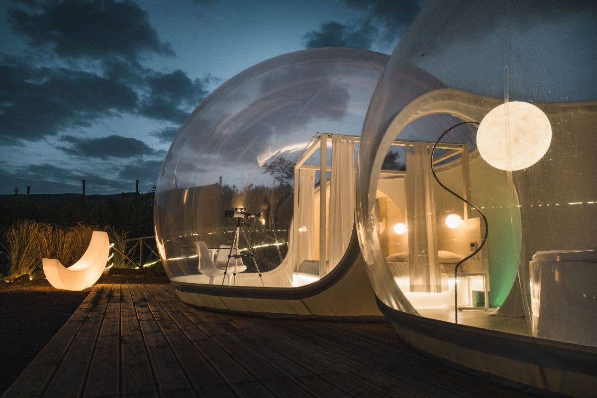 Volare tra le stelle e dormire sulla Luna? Nel rinnovato glamping “Le Perseidi”