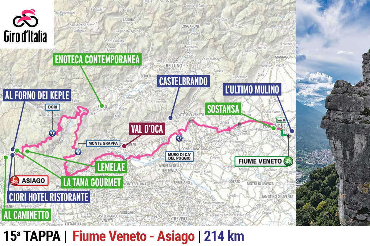 Veneto in rosa: la 15ª tappa del Giro d'Italia tra Fiume Veneto e Asiago