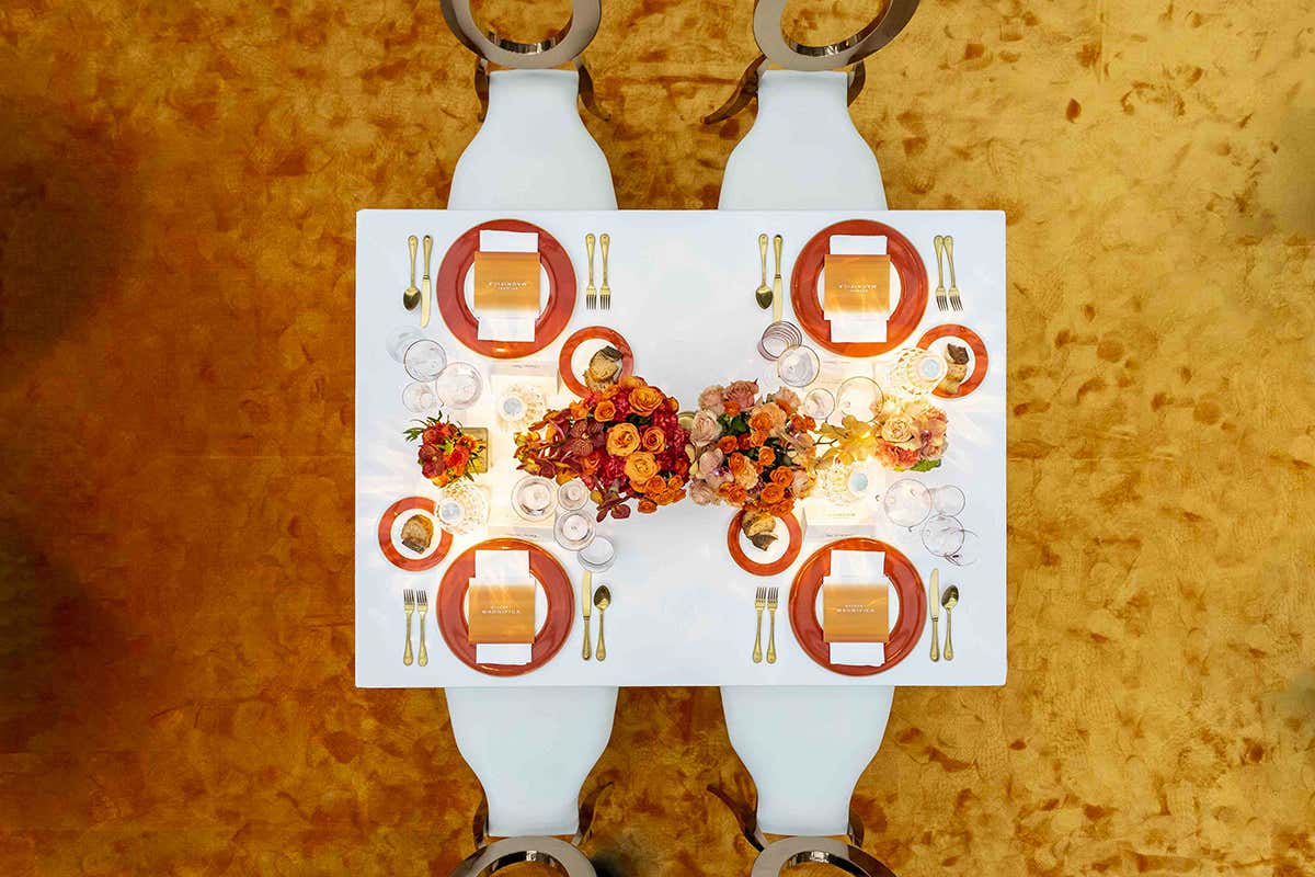 Linearit&agrave;, design e giochi cromatici - Foto Gabriele Basilico Martino Crespi, star del tablescaping